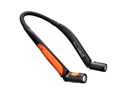 USB Rechargeable LED Neck Light (Farba Black/Orange)