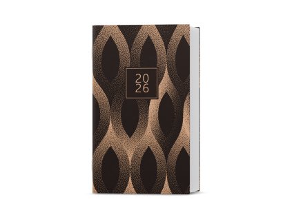 Týdenní diář Alois - kraft - Vlnovka, 90 x 150 mm