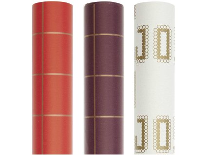 Balící papír - Vánoční Joy 70 cm x 2 m