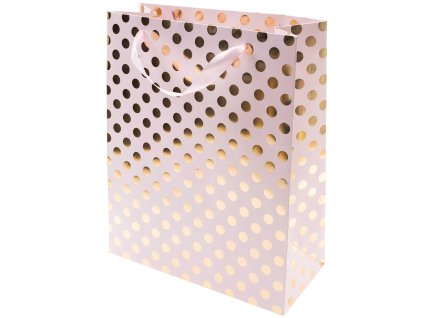Dárková taška - PINK DOTS, vel. M
