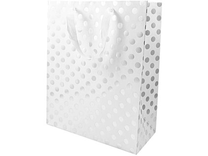 Dárková taška -  WHITE DOTS, vel. XS/S