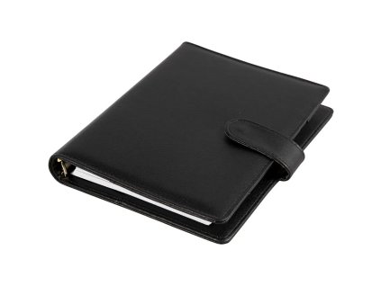 Planner koženkový černý