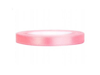 Stuha satenova svetle ruzova 0 6cm 25m 55TS6081J