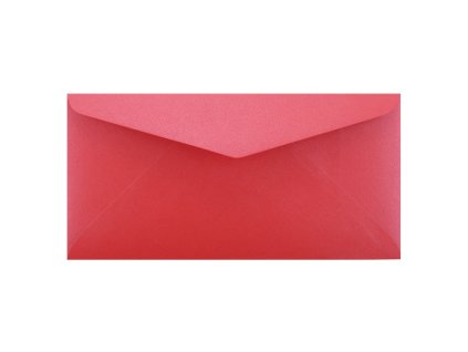 Obálka DL - červená metalická 110X220MM