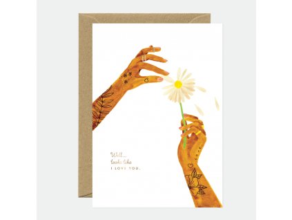 Přání - Gold Love you Daisy