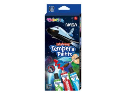 43716875 farby tempera w tubie colorino nasa 12 ml 12 kolorow