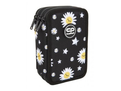 108169 tripatrovy skolni penal pro holky coolpack jumper 3 daisy black vybaveny