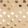 Balící papír - Nature dots gold