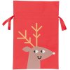 Vánoční pytlíček - Reindeer červený - vel. L - #7430