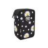 108169 tripatrovy skolni penal pro holky coolpack jumper 3 daisy black vybaveny