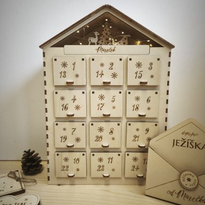 adventni kalendar domecek maly