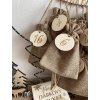 Dřevěný adventní kalendář - Strom se jménem