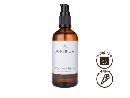 ANELA Arganový olej BIO - za studena lisovaný 100 ml SLEVA EXP. 01/25