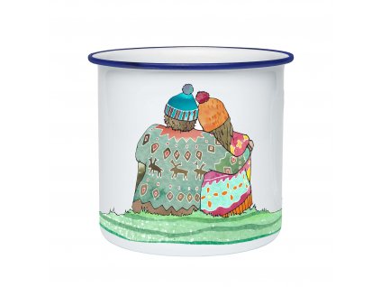 couple love camping mug