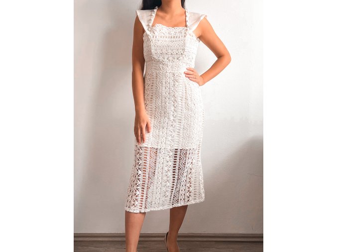 Krajkované bodycon midi šaty - Sabina
