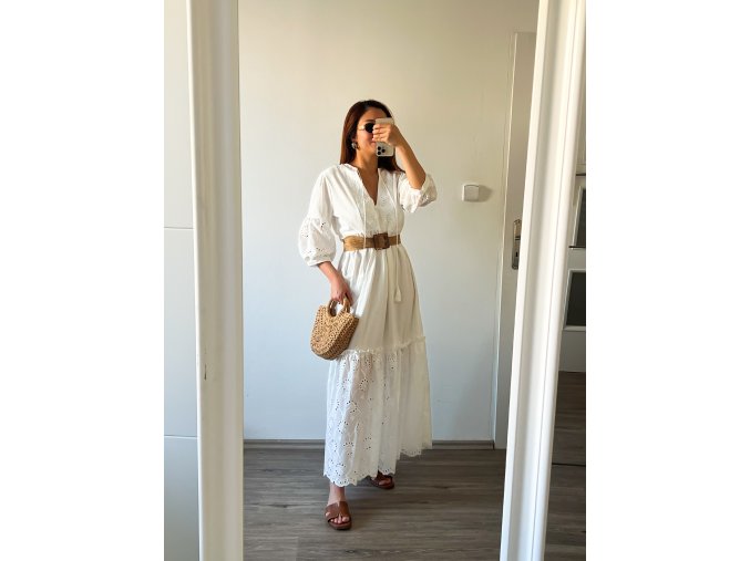 Bavlněné boho maxi šaty - Anna