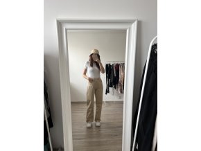 Stylové kalhoty s rovnými nohavicemi - straight khaki