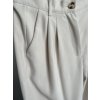 Elegantní kalhoty s vysokým pasem - Clare (krémová)
