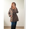 Hnědý trench coat - Gina