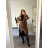 Semišový kabát – Coffee Brown