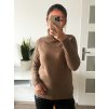 100% merino vlněný svetr - Camel
