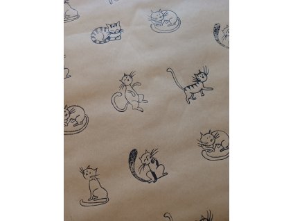 Balící papír kočky