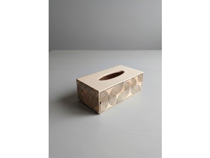 Krabička na kapesníky čáry