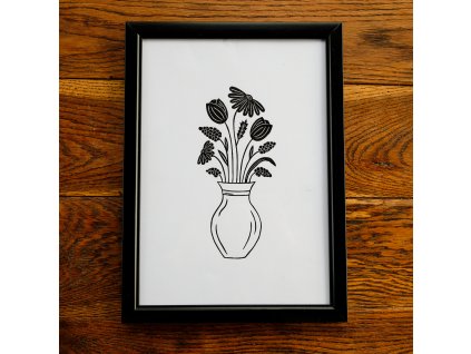 Váza s tulipány A4