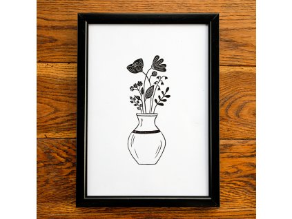 Květiny luční kvítí A4