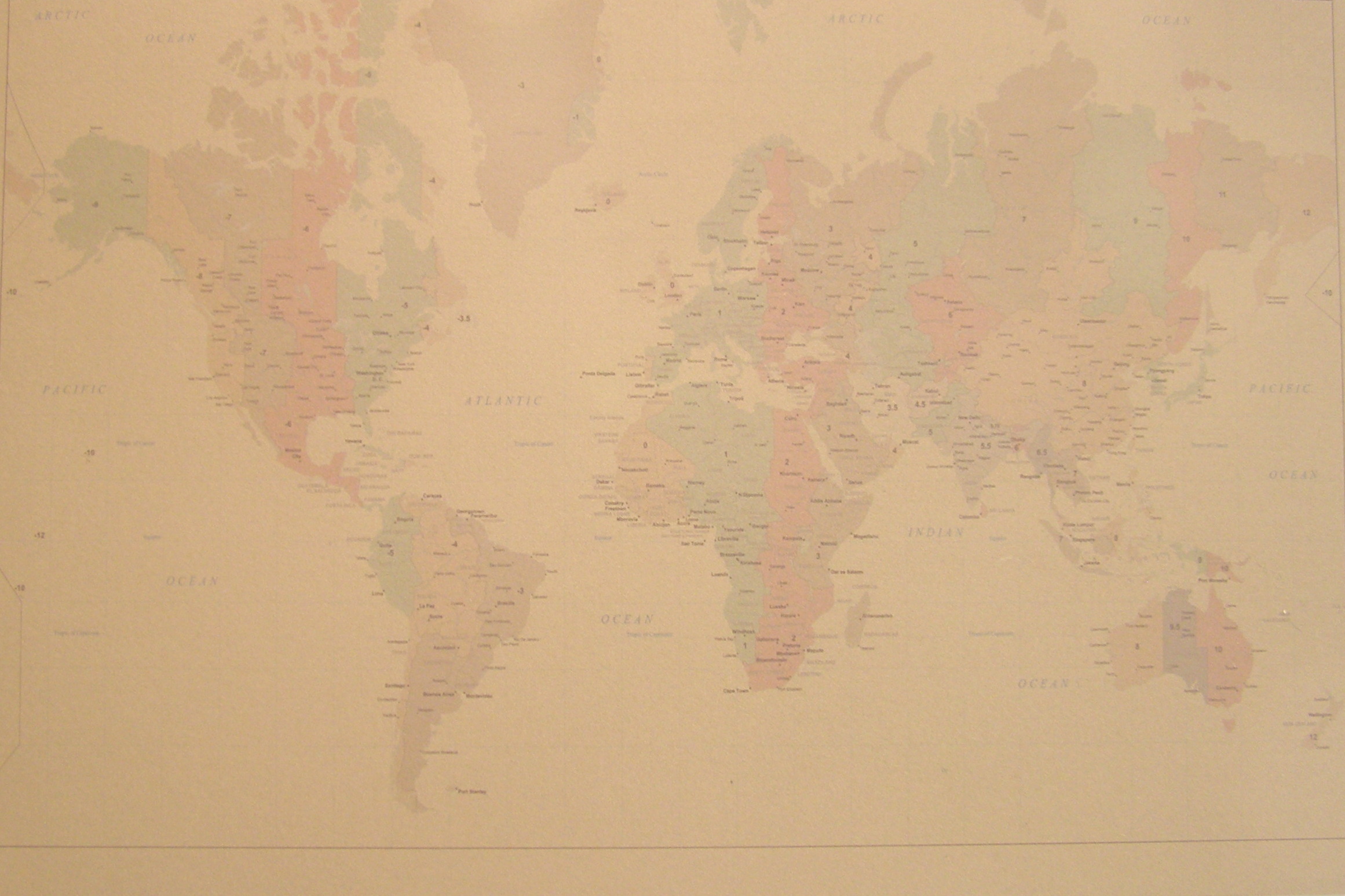 Mapa světa 40 x 60 cm ST208