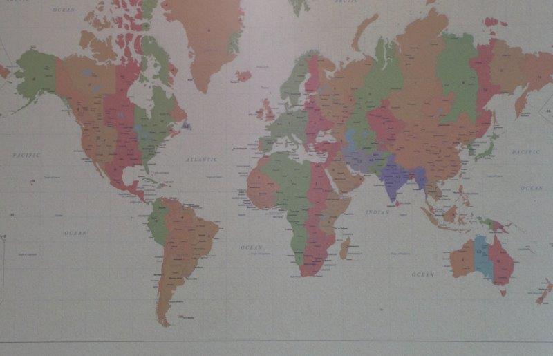 Mapa světa 40 x 60 cm ST206