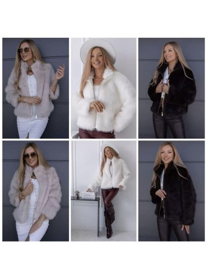 Měkoučký kožíškový bomber na zip