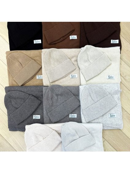 Luxusní komplet z kašmíru a vlny – více barev