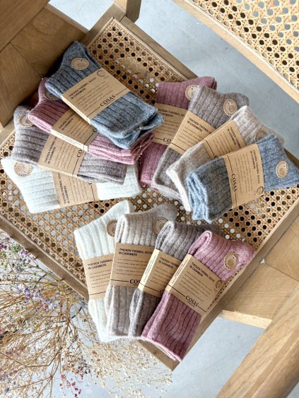 4pck Kašmírové  ponožky