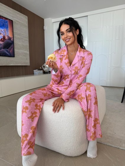 Dámské dvoudílné pyžamo – Vánoční design