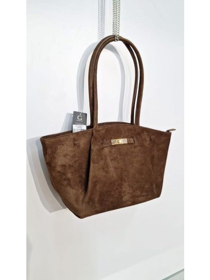 Kabelka broušená kůže Brown