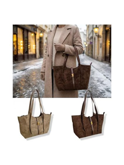 Kabelka broušená kůže Gigi