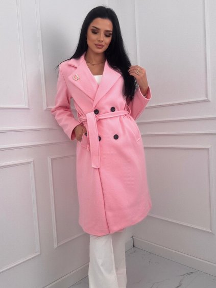 Dámský kabát s broží / barvy