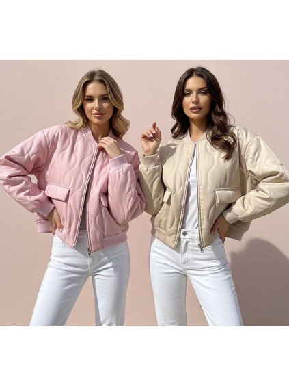 Prošívaná bomber bunda