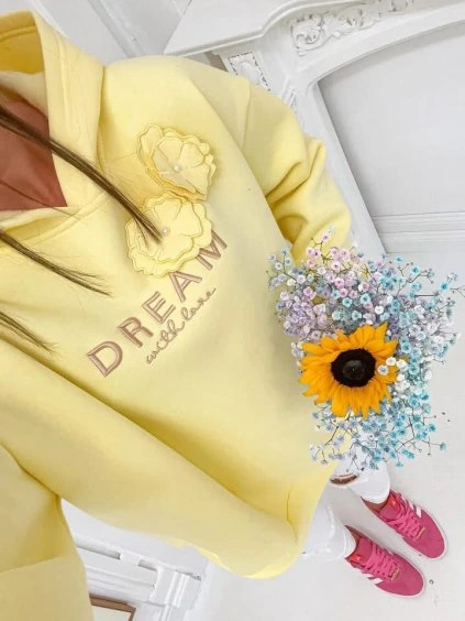 Dámská mikina DREAM – s 3D květy