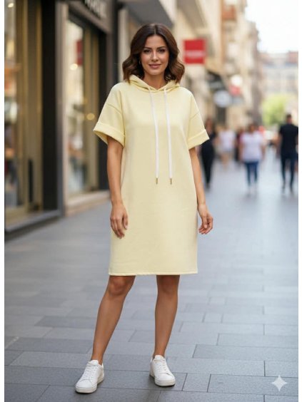 Mikinové šaty PREMIUM SOFT