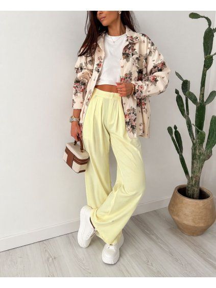 Široké kalhoty s kapsami Flow