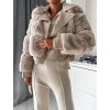 Kožešinová bunda Zandra Beige