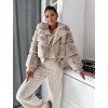 Kožešinová bunda Zandra Beige