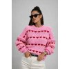 Pletený svetr se srdíčky