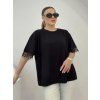 Elegantní oversize tričko s krajkovým detailem