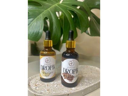Set sladících kapek Banán & Čokoláda