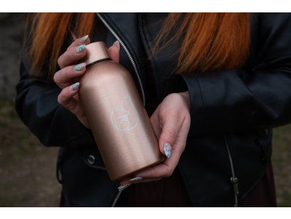 Dropík flow bottle rossegold