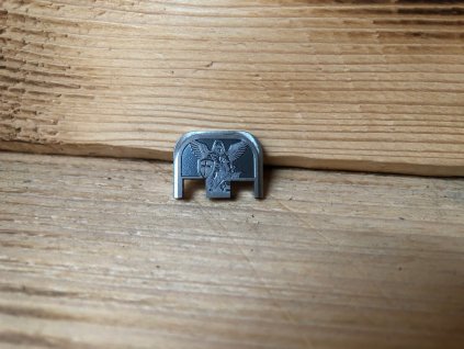 Slide cover plate deep engraving Saint Michael