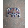 Slide cover plate with motiv Who Dares Wins, anodizing Ti